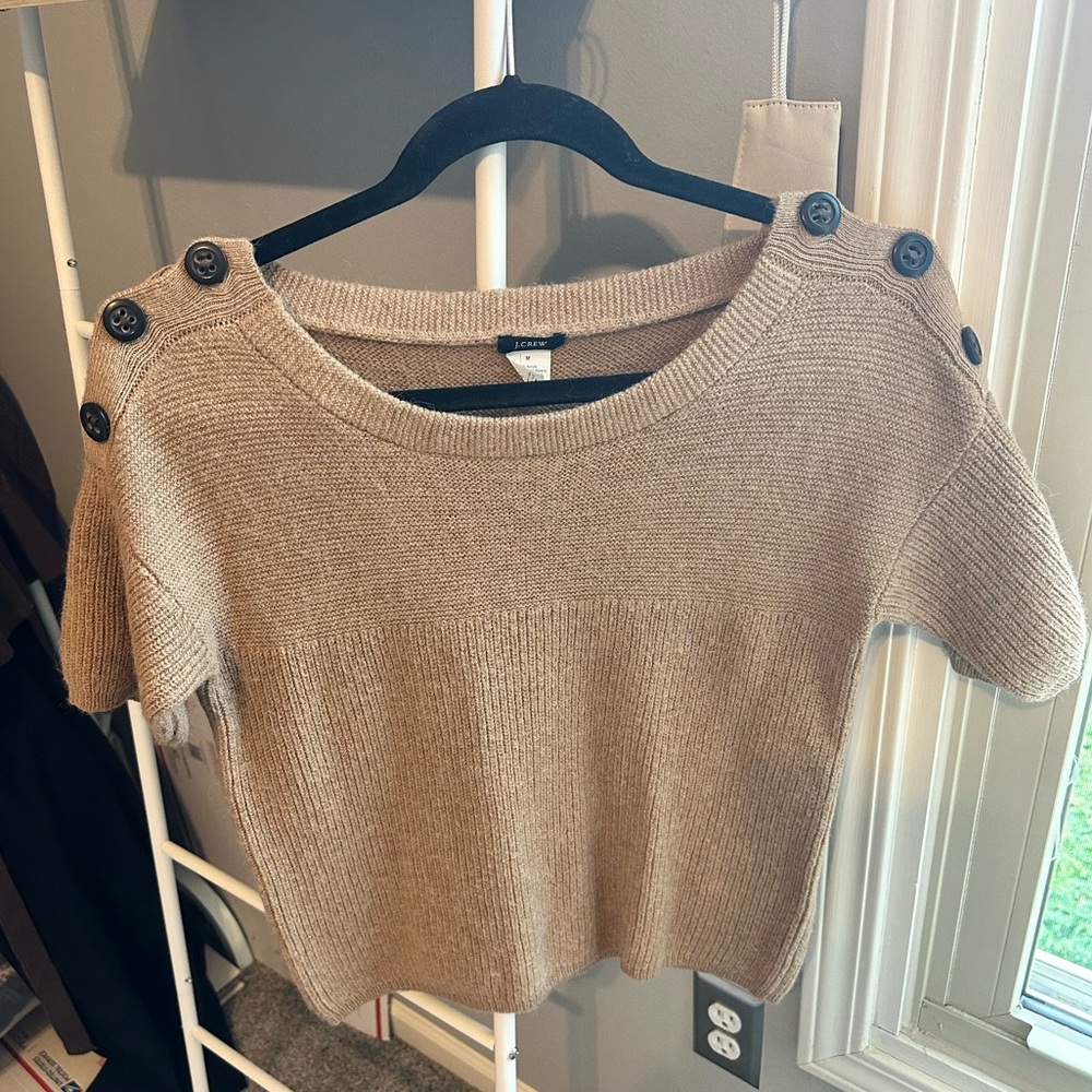 J crew short sleeve sweater